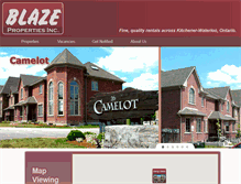 Tablet Screenshot of blazeproperties.ca